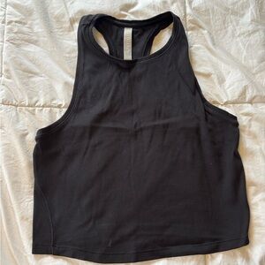 Athleta Shanti Ribbed Crop Tank Top Small